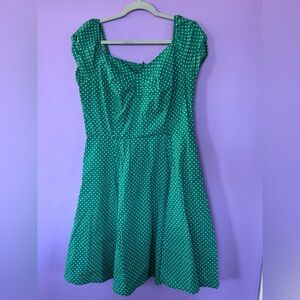 Green Polka Dot Dress